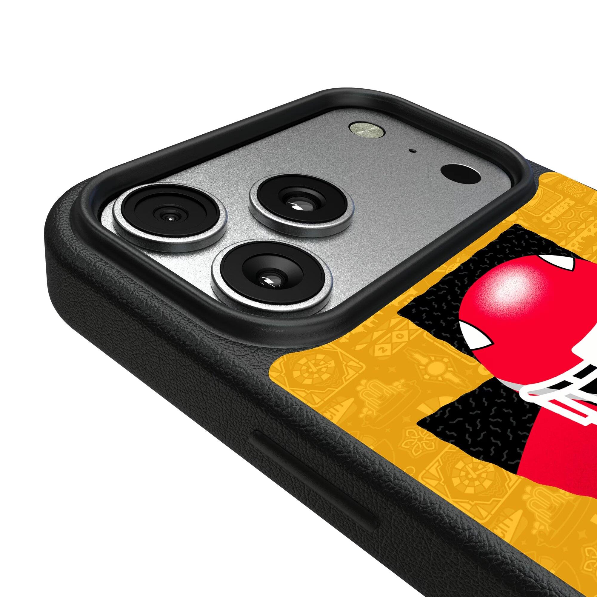 Alt View 2. Keyscaper - Kansas City Chiefs iPhone Magnetic Bump Case - 16 - Black.