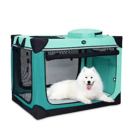 Front. Ownpets - 36" 4 Door Collapsible Dog Crate.