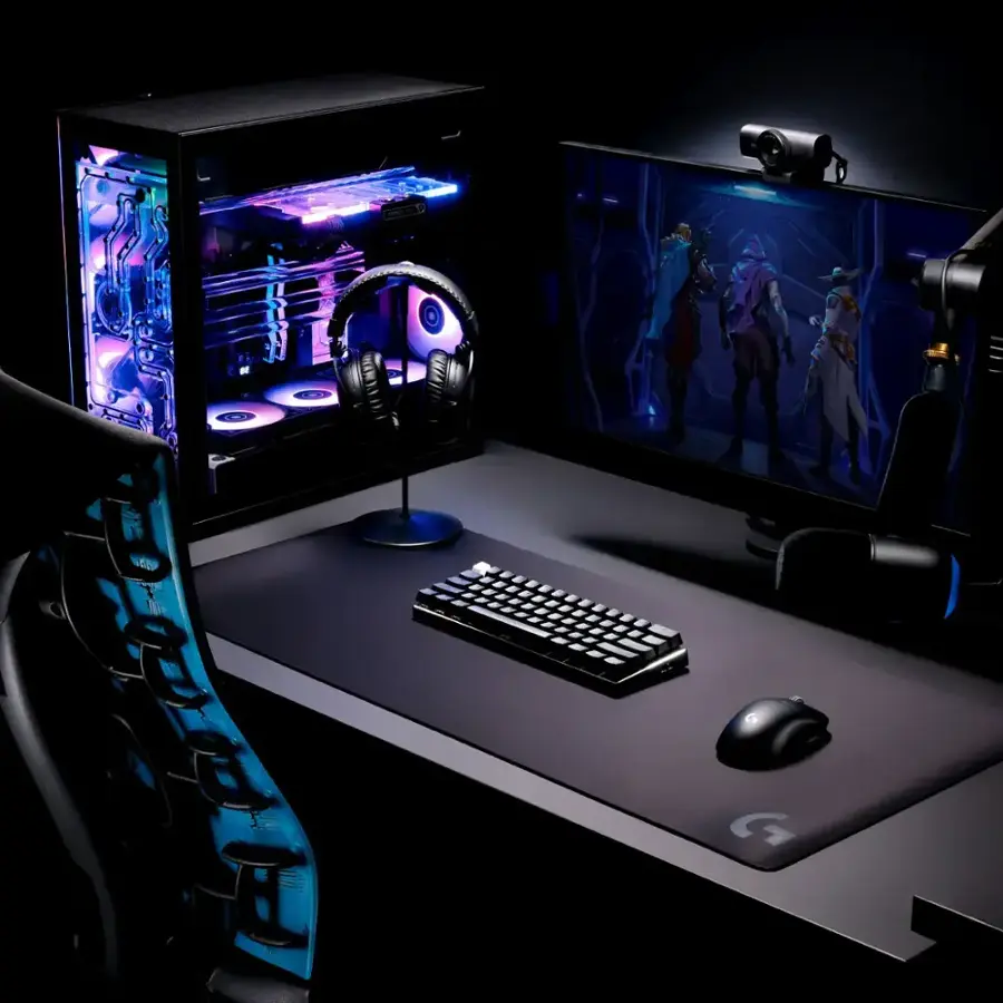 Alt View 22. Logitech - PRO X 60 LIGHTSPEED TKL 60% Wireless Mechanical GX Optical Tactile Switch Gaming Keyboard with LIGHTSYNC RGB - Black.