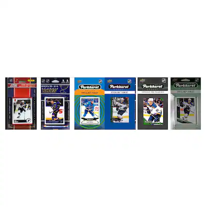 - 2013-14 St. Louis Blues Team Collection
- Parkhurst Official NHL Team Set
- Parkhurst Official NHL Team Set
- Parkhurst Official NHL Team Set
- Parkhurst Official NHL Team Set