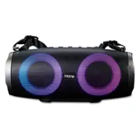 iHome - Rechargeable Portable Color Changing Bluetooth Speaker with Lighting Effects - Black - Front_Zoom