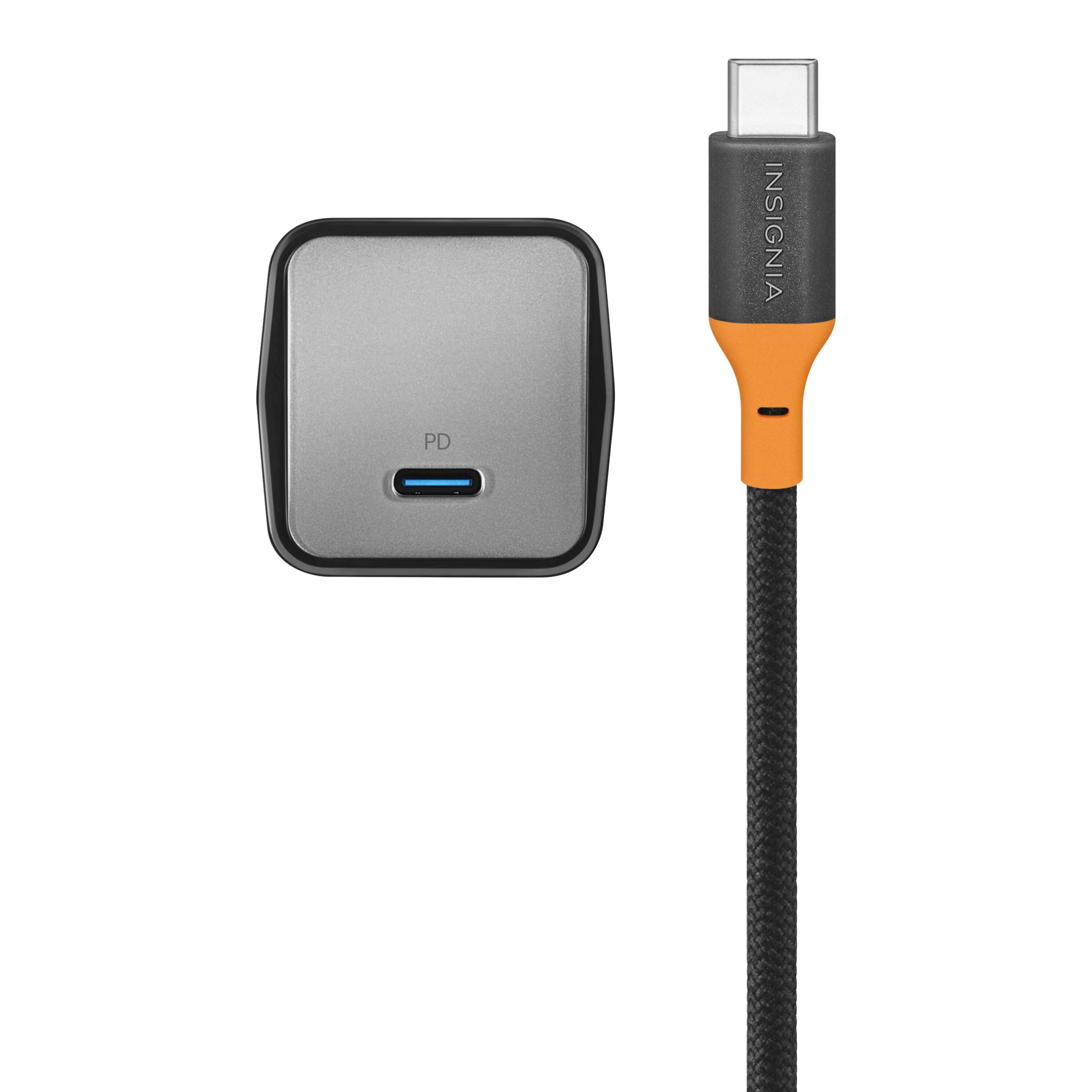 Alt View 12. Insignia™ - 45W Compact Wall Charging Kit with 240W Cable for USB-C Smartphones, Tablets and More - Dark Gray.