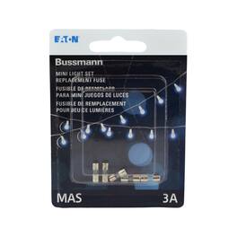 Bussmann - 3 amps Tube Fuse 5 pk