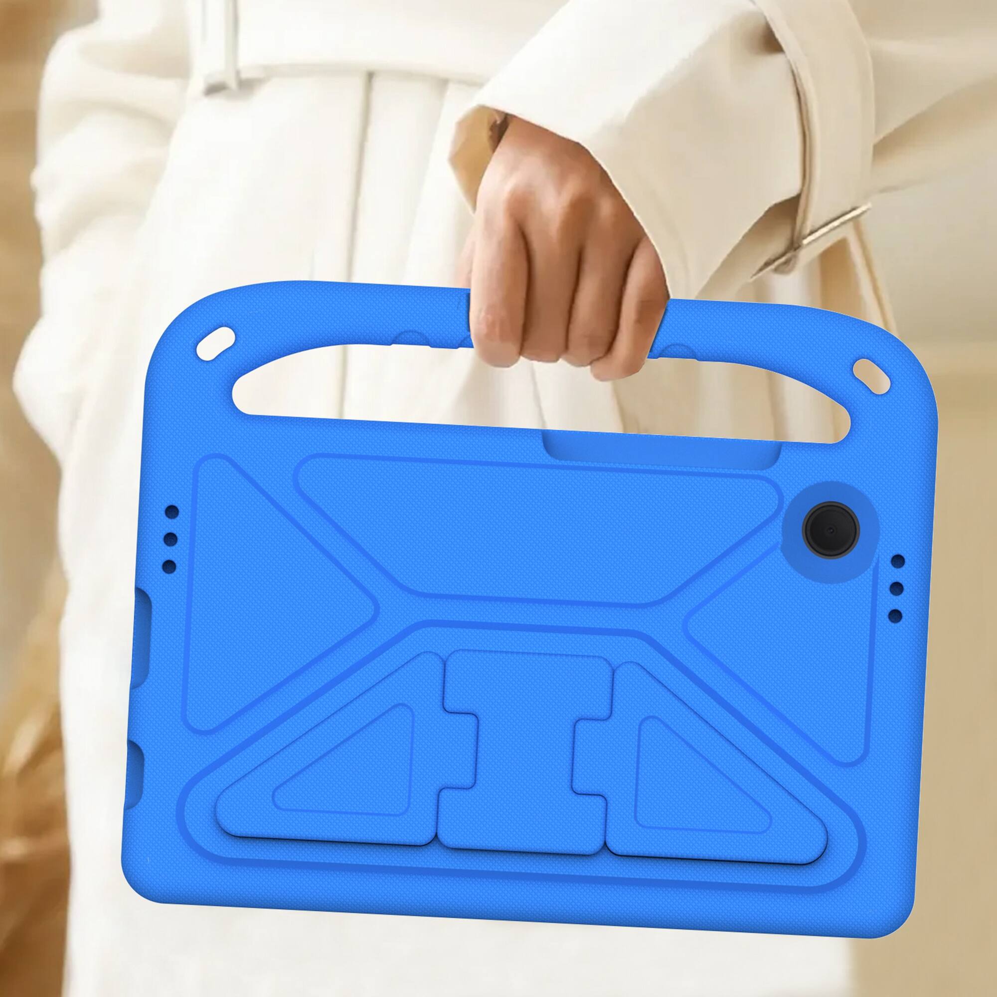 Alt View 1. Dteck - For Samsung Galaxy Tab A11 2025/A9 2023 8.7-inch Rugged Case Kids Friendly EVA Handle Grip Kickstand Shockproof Cover - Blue.