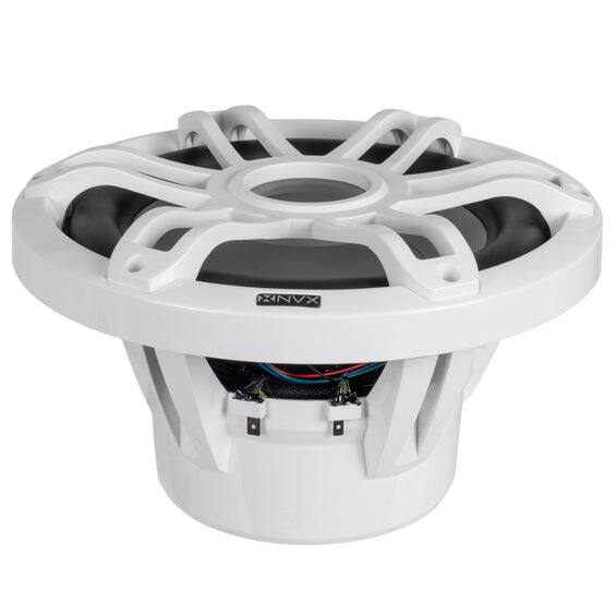 Alt View 2. NVX - 10" V-Series Single 4-ohm Marine Subwoofer with LED Lighting - White.