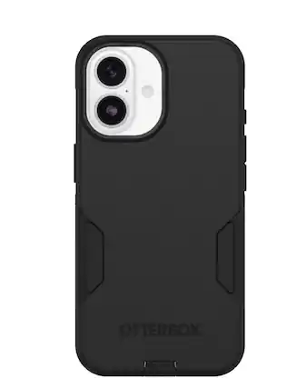 Front. OtterBox - iPhone 17 Commuter Series Case for MagSafe with Camera Control - Black.
