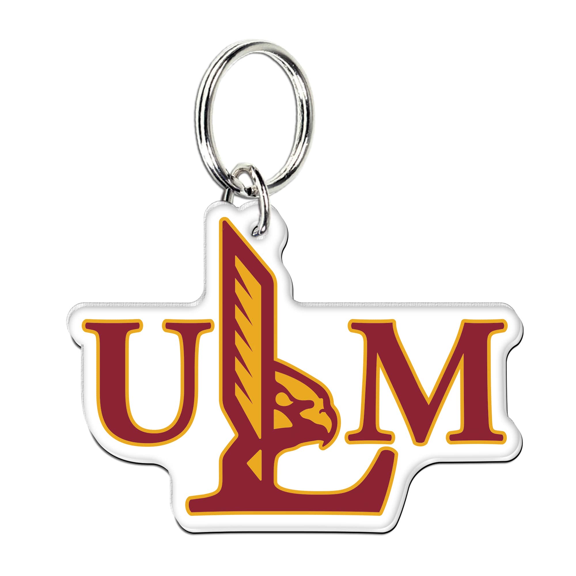 WinCraft - ULM Warhawks Premium Acrylic Team Key Ring - Multicolor