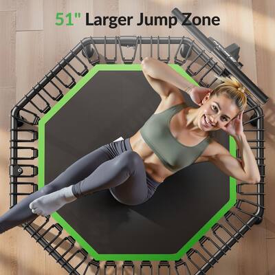 Trampoline Fitness Elastique pour Sauter de 90cm et Silencieux. Installation Facile, Octogonale pour Adultes,Enfants. Intérieur,Extérieur avec Accoudoirs Réglables en Mousse.o Trampoline Fitness Elastique pour Sauter de 90cm et Silencieux. Installation Facile, Octogonale pour Adultes,Enfants. Intérieur,Extérieur avec Accoudoirs Réglables en Mousse.o