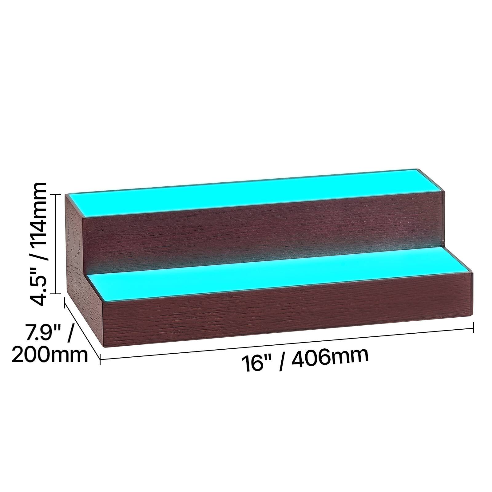 114mm / 4.5"  
7.9" / 200mm  
16" / 406mm