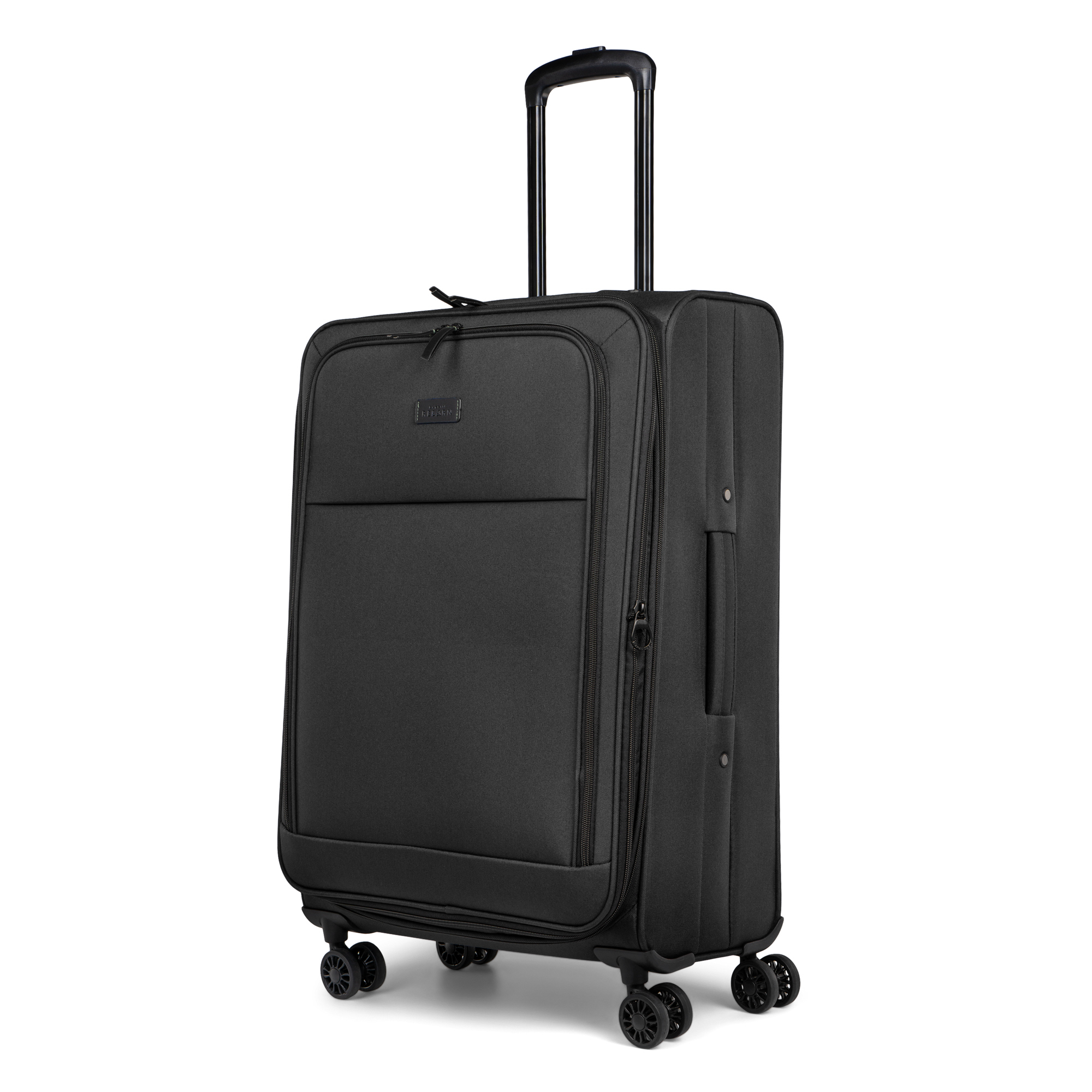 Angle View: Bugatti - 24" Reborn Suitcase - Black