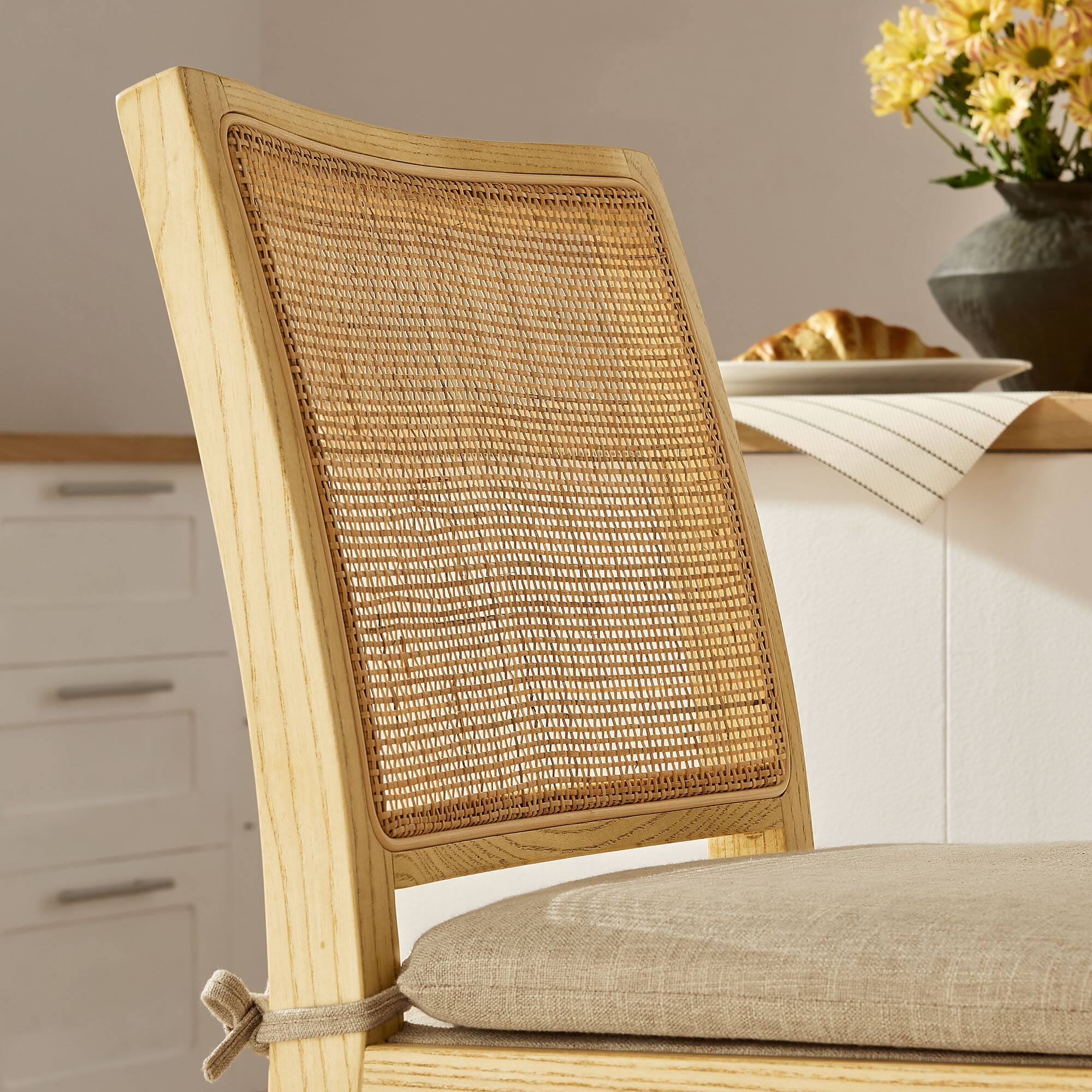 Alt View 5. Modway - Ovard Wood and Rattan Counter Stool - Brown.