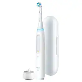 Oral-B - iO Series 4 Rechargeable Electric Toothbrush w/Brush Head - White