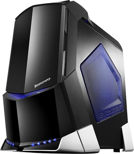 Angle Standard. Lenovo - Erazer Desktop - Intel Core i7 - 12GB Memory - 1TB Hard Drive + 128GB Solid State Drive.