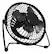 Front. Optimus - 4" Personal Fan - Black.