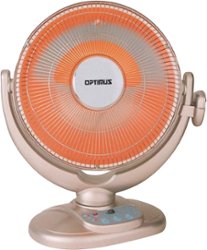 Optimus - Oscillating Dish Heater - Rose Gold - Front_Zoom