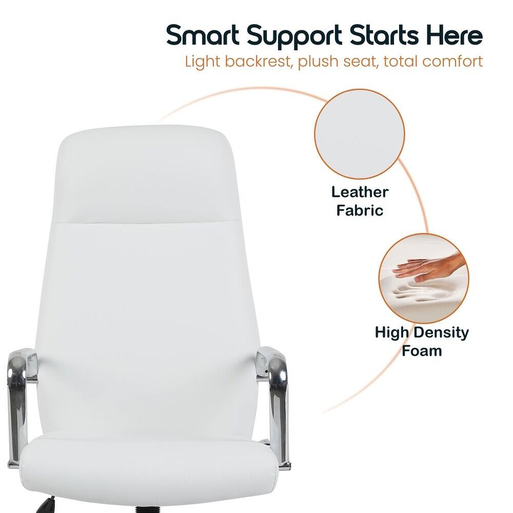 Smart Support Starts Here  
Light backrest, plush seat, total comfort  
Leather Fabric  
High Density Foam