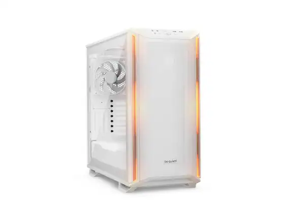 Front. be quiet! - be quiet! Dark Base 701 | Mesh Front | 3 Silent Wings 4 Fans | ARGB Lighting | Tempered Glass | PWM/ARGB Hub | White - White.