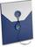 Angle. Best Buy® - Gift Card Sleeve - Blue/White.
