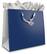 Angle Zoom. Best Buy Exclusive - Large Gift Bag - Navy Blue/Silver.