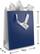 Alt View Zoom 1. Best Buy Exclusive - Medium Gift Bag - Navy Blue/Silver.