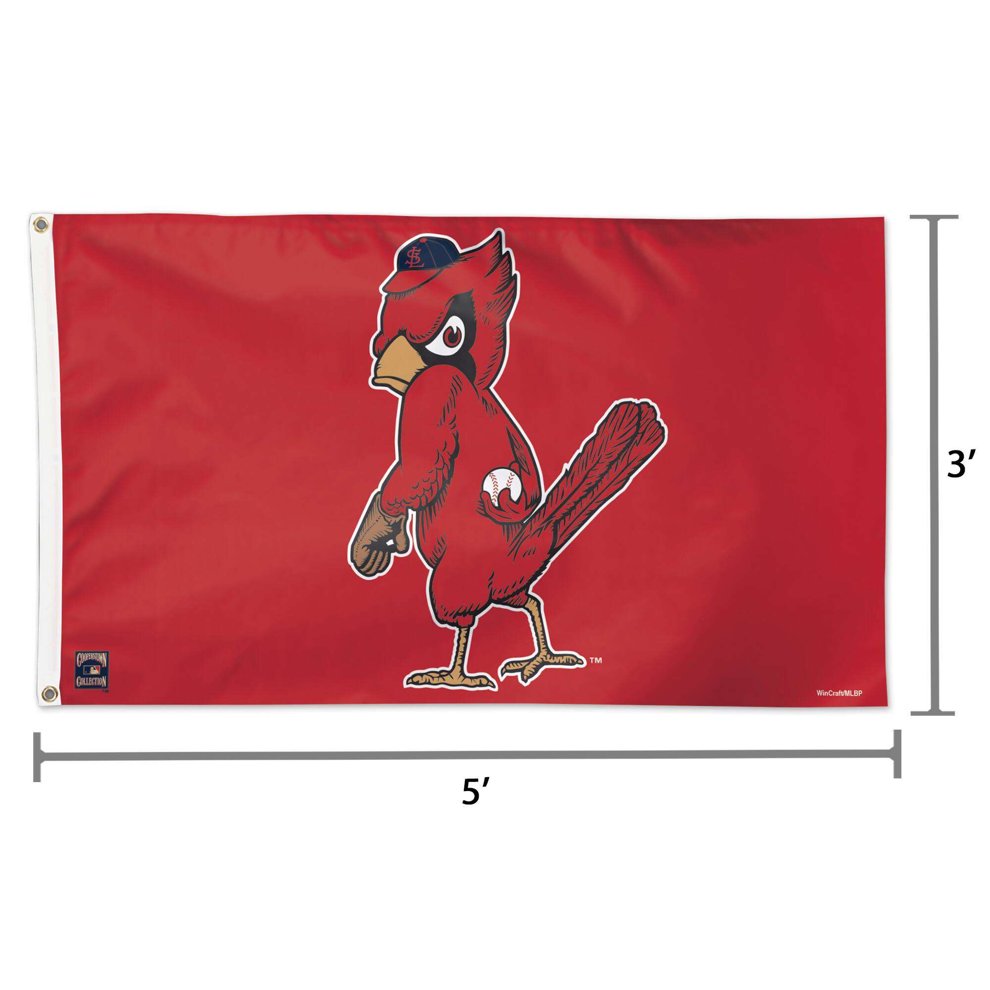 Alt View 1. WinCraft - Single-Sided 3' x 5' Deluxe Mascot Flag - Multicolor.