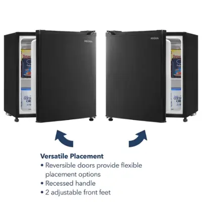 Insignia™ 1.7 Cu. Ft. Mini Fridge with ENERGY STAR Certification Black NS-CF17BK9 - Best Buy