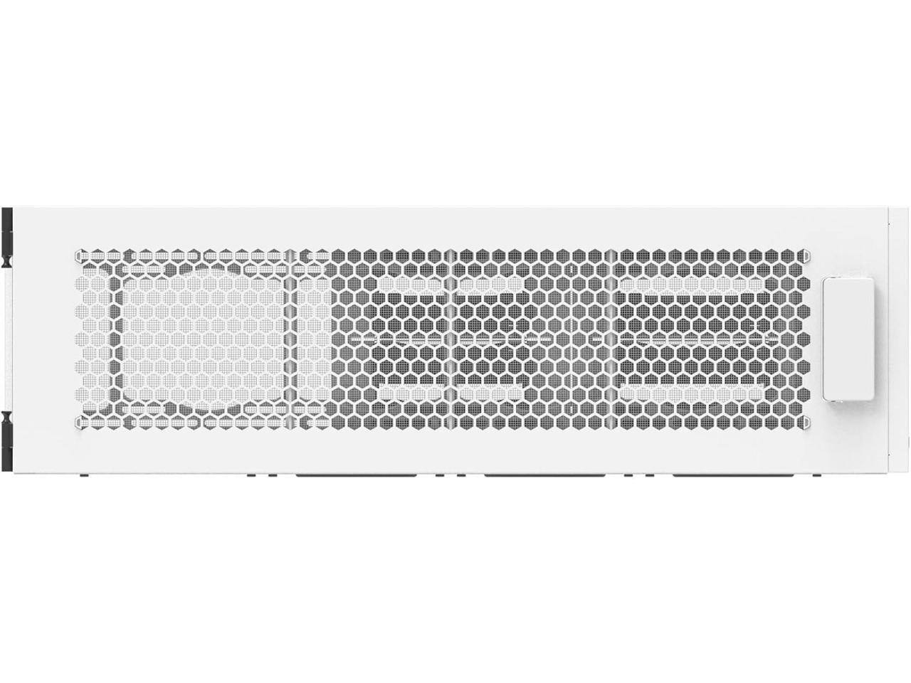 Alt View 4. Thermaltake - Thermaltake AX100 Snow Pedestal; 560mm Radiator; x8 120/140mm Fans; 8X 3.5/2.5" Drives; CA-11C-00D6NN-00 - Black.