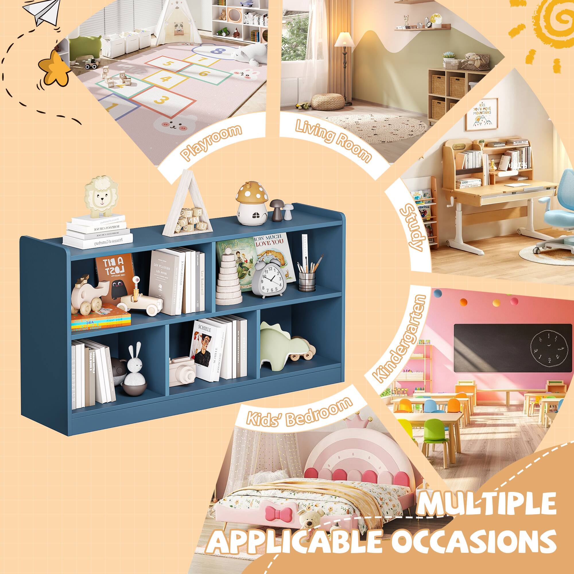 - Playroom
- Living Room
- Study
- Kindergarten
- Kids' Bedroom

MULTIPLE APPLICABLE OCCASIONS