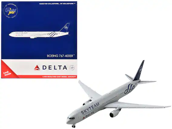25th Anniversary Gemini Jets
1998 - 2023
Made for Collectors... by Collectors™
SkyTeam Delta
Boeing 767-400ER
Look Inside
Delta
1:400 Scale Die-Cast Model Aircraft
SkyTeam Delta