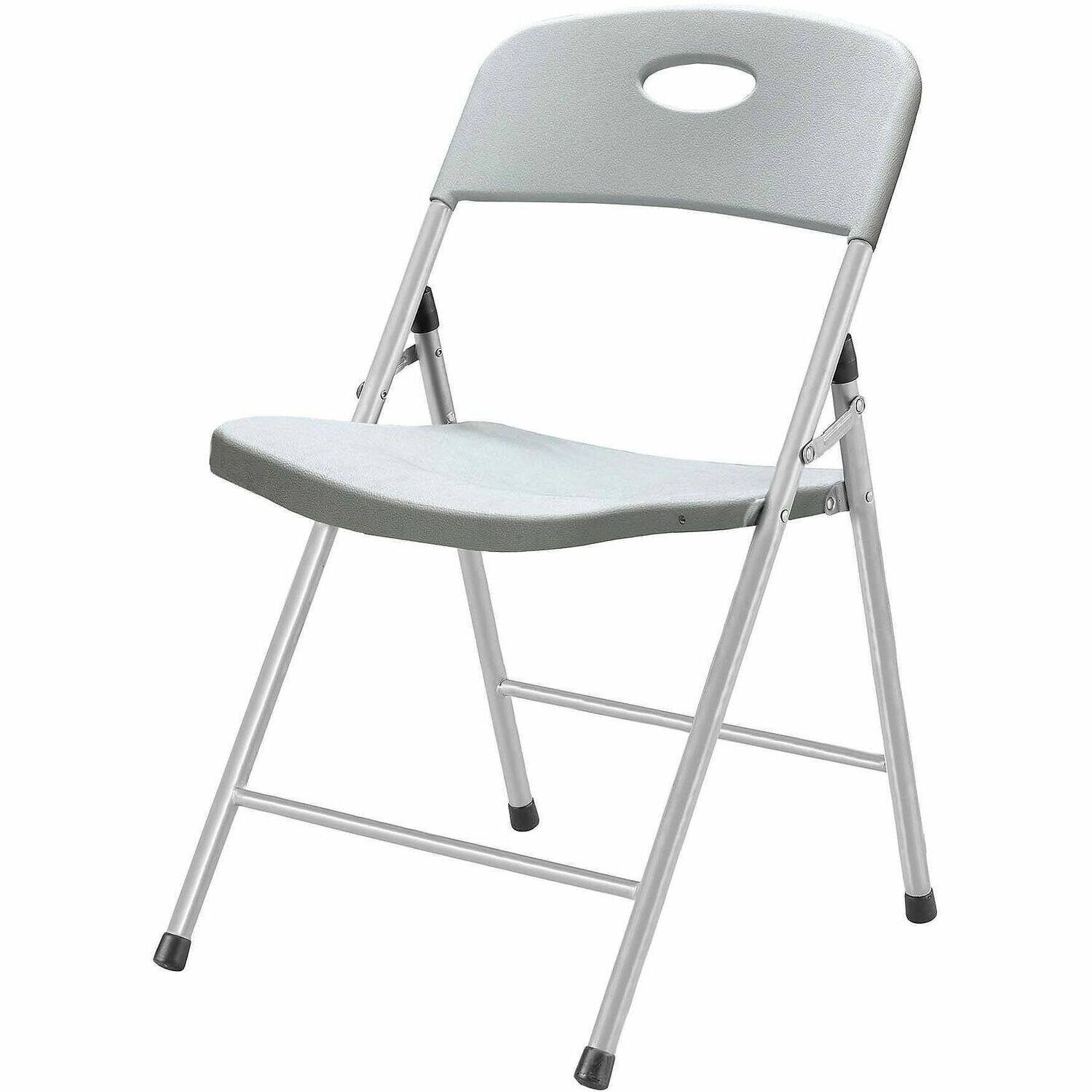 Front. Lorell - Lorell Heavy duty Translucent Folding Chairs Clear Seat Color Plastic Material Back 4 / Carton - Clear.