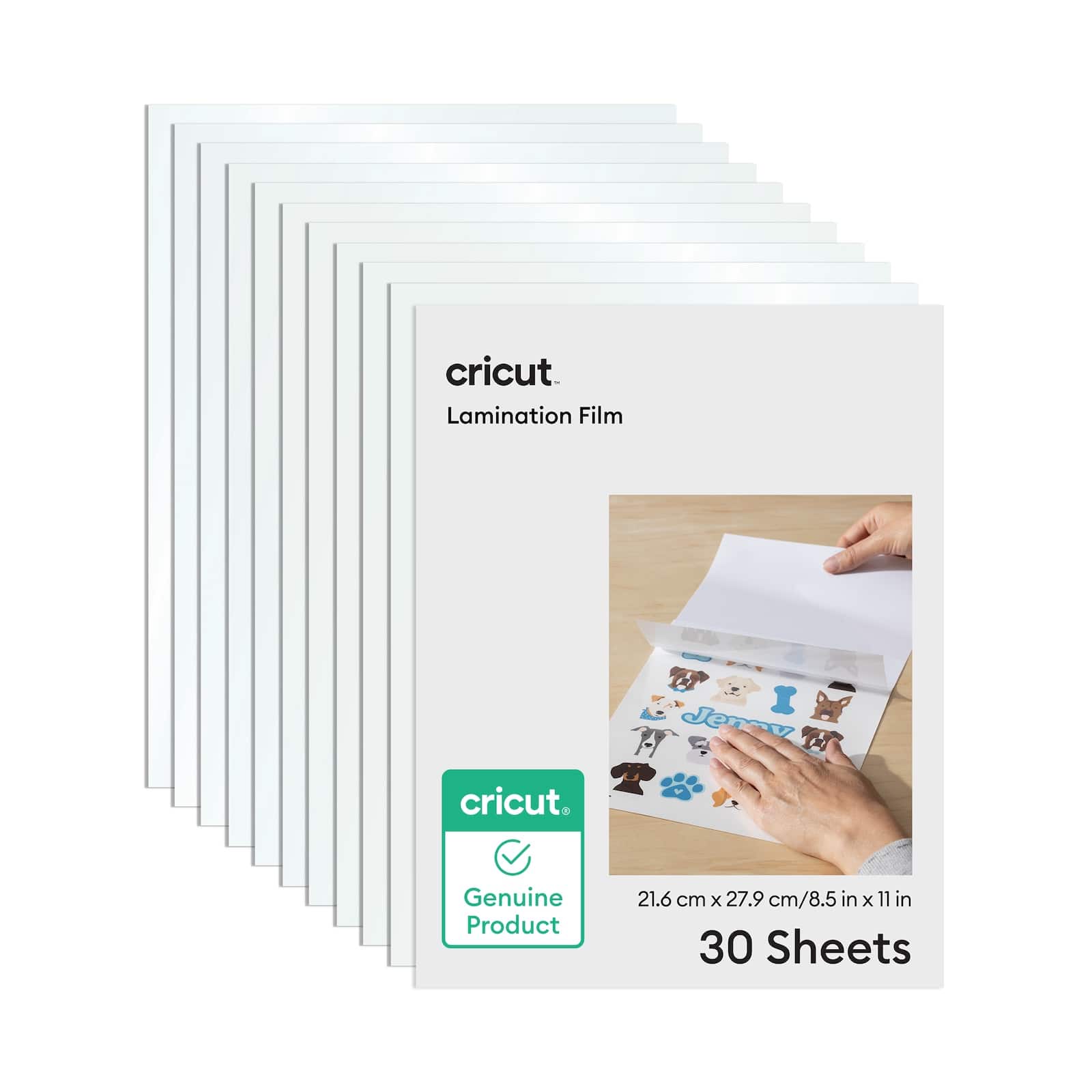 Cricut - 8.5 in x 11 in Lamination Film Sheets 30 Count