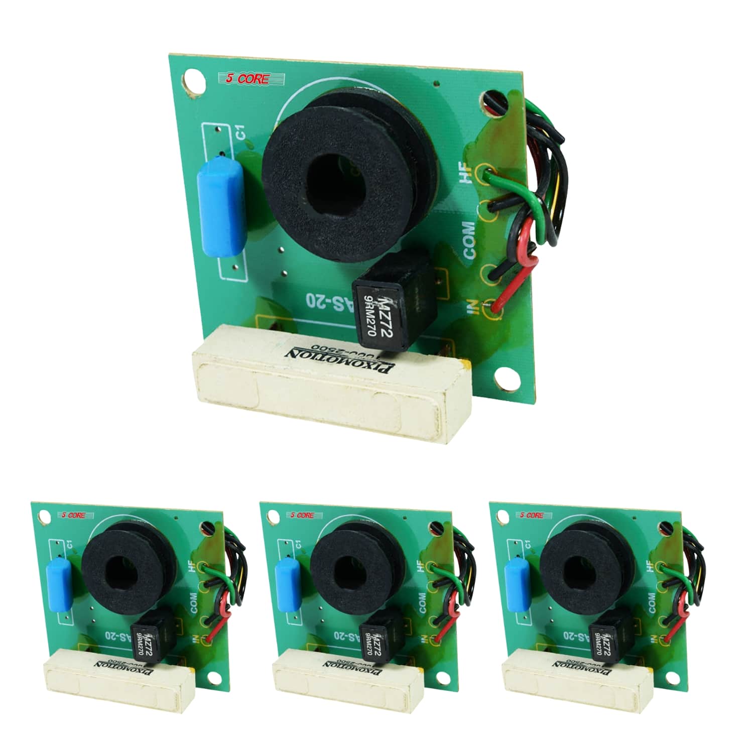 5 CORE - 1 Way Passive Cross Over Network Frequency Divider Metalised Polyester Capacitors - Green