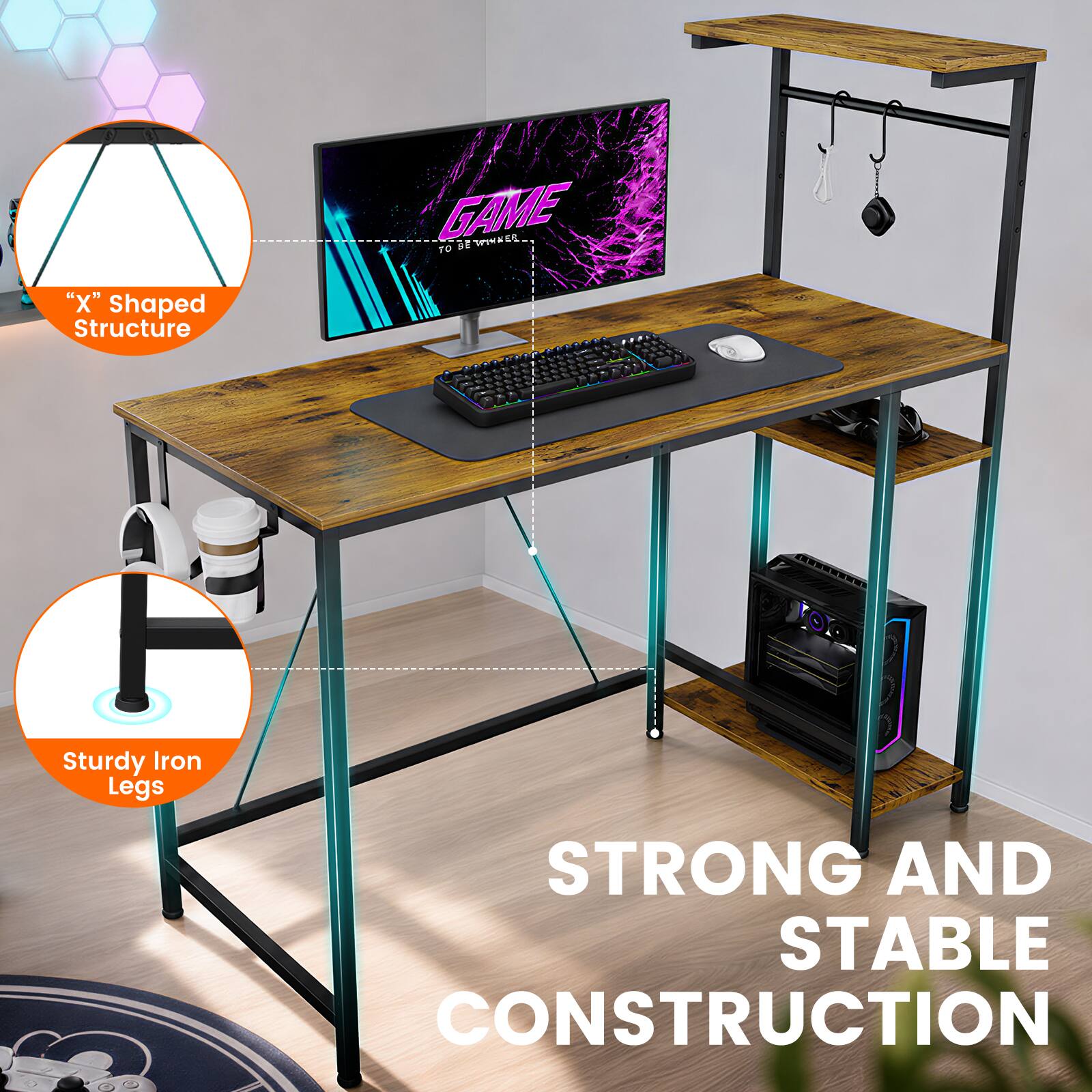 "X" Shaped Structure

GAME TO 92 TRINNER
100

Sturdy Iron Legs

STRONG AND STABLE CONSTRUCTION
