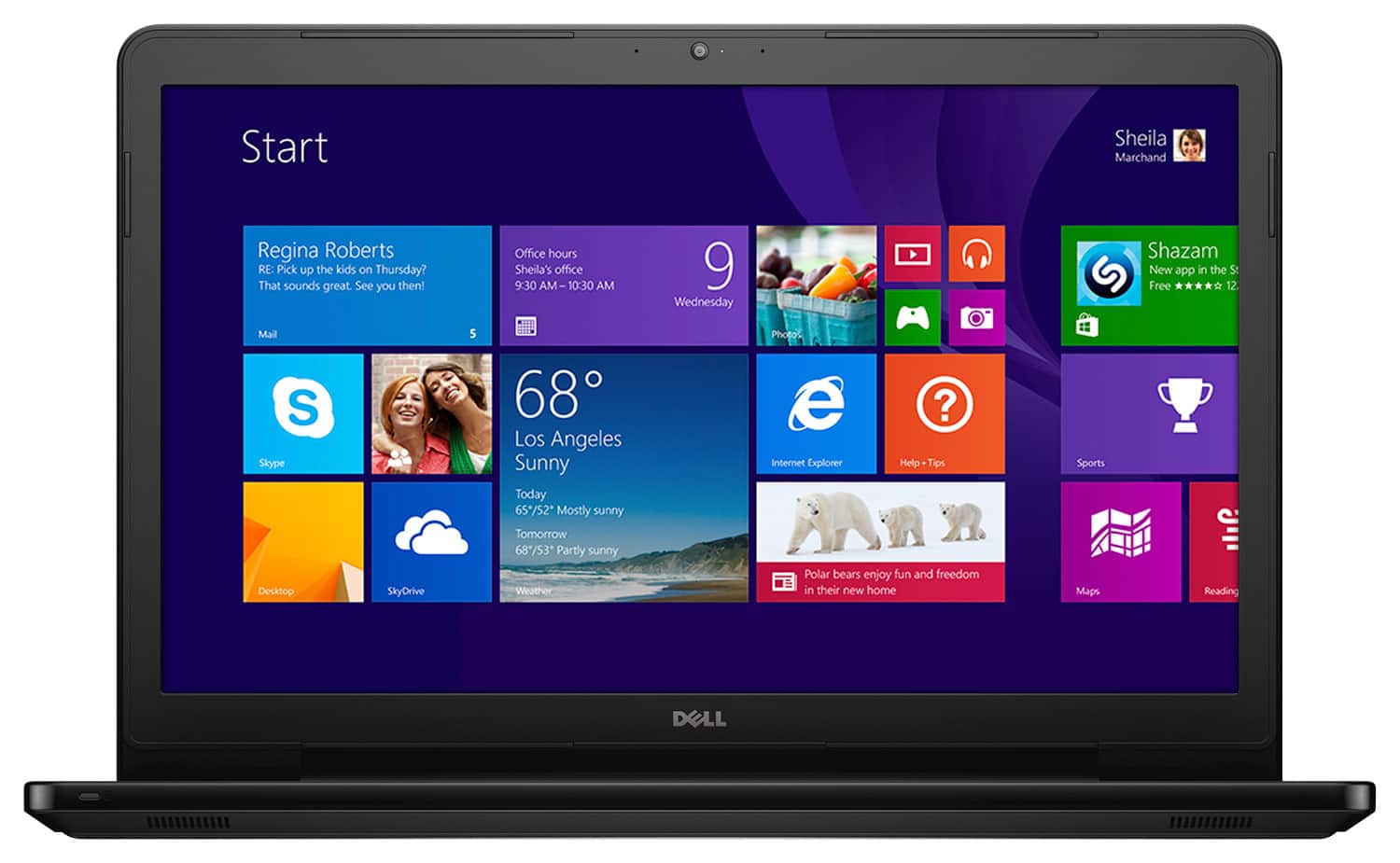 Front. Dell - Inspiron 17.3" Laptop - Intel Core i3 - 4GB Memory - 500GB Hard Drive - Black.