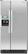 Front Standard. Whirlpool - 21.8 Cu. Ft. Side-by-Side Refrigerator with Thru-the-door Ice and Water - Satina Stainless-Look.