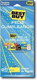 Front Large. Best Buy GC - $30 Feliz Cumpleaños Gift Card.