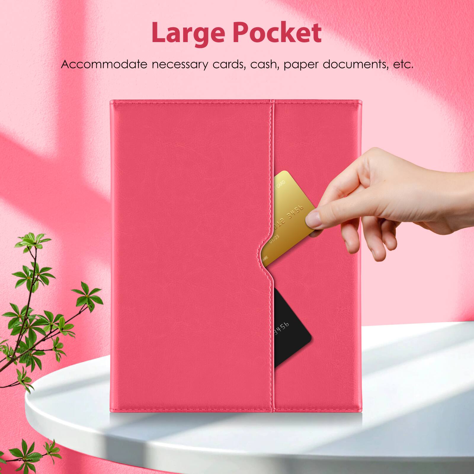 Large Pocket  
Accommodate necessary cards, cash, paper documents, etc.  
CARD 3456 1 OM25 - 3456