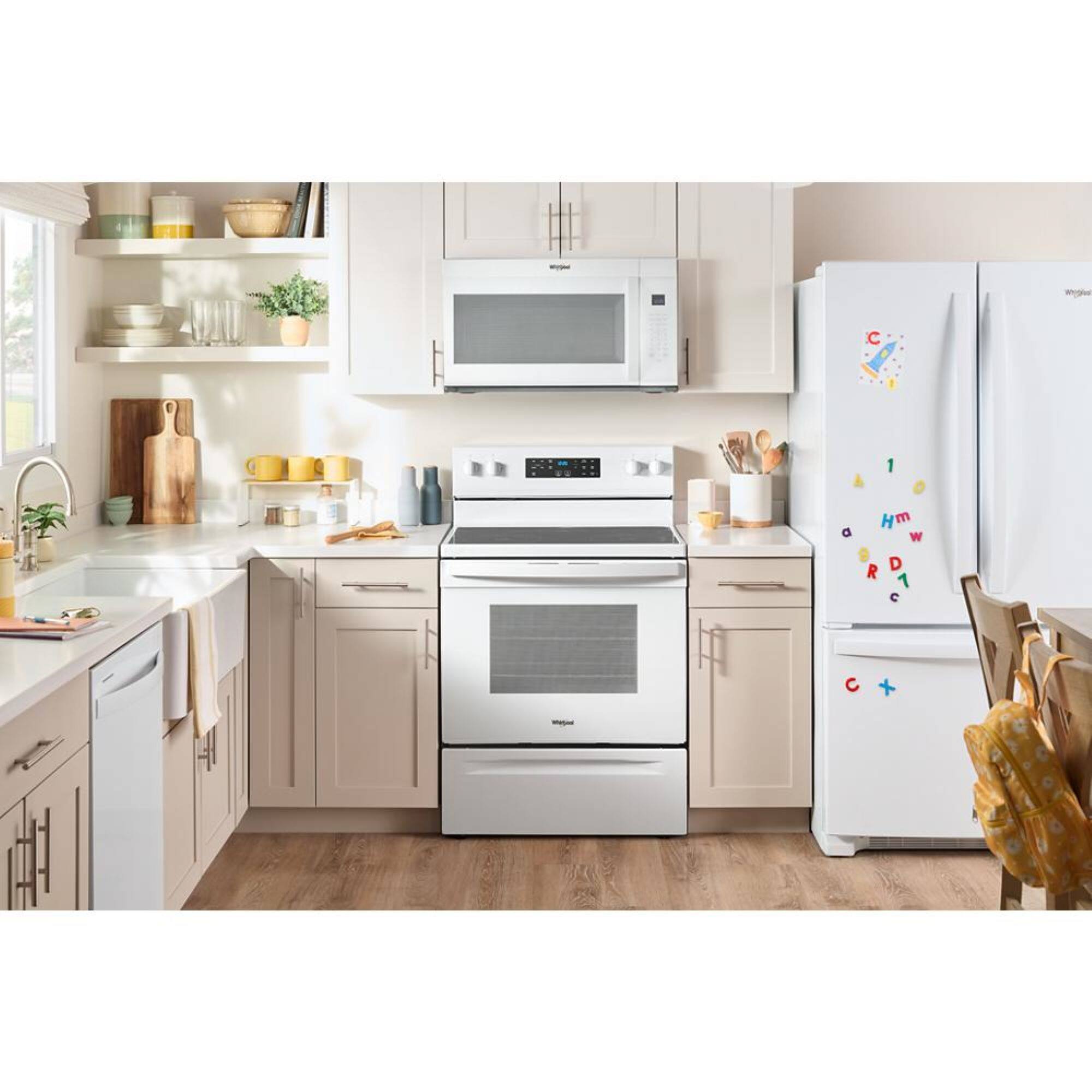 Alt View 1. Whirlpool - 1.9 Cu. Ft. Over-the-Range Microwave with Sensor Cooking - White.