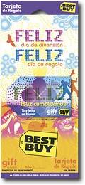 Front Large. Best Buy GC - $75 Feliz Cumpleaños Happy Fun Gift Card.