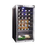 Front. NewAir - 27-Bottle Wine Cooler - Stainless Steel.