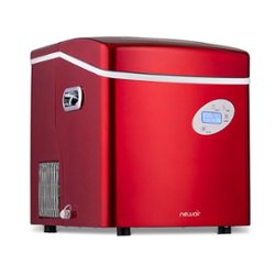 NewAir - 50-lb Portable Ice Maker - Red - Front_Zoom