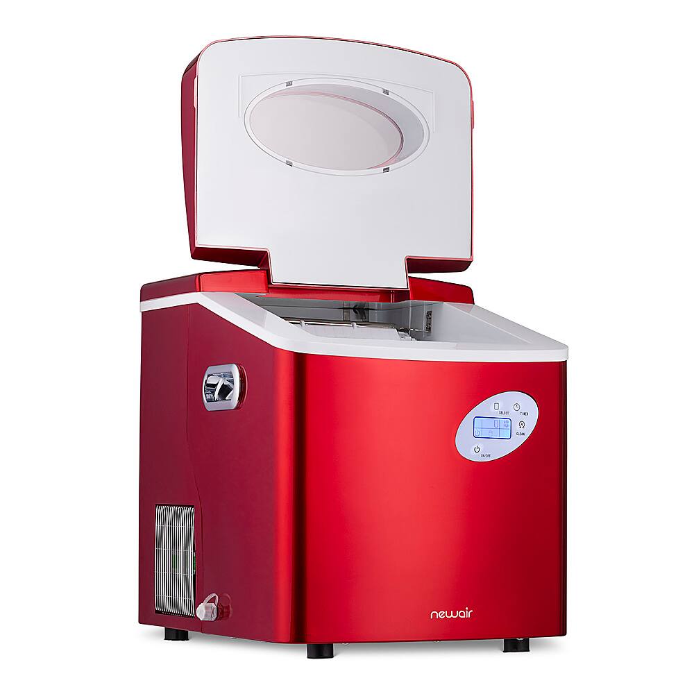 NewAir 50lb Portable Ice Maker 3 Ice Sizes Red Red AI215R Best Buy