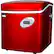 Left. NewAir - 50-lb Portable Ice Maker - Red.