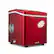 Angle. NewAir - 12" 28-lb Portable Ice Maker - 3 Ice Sizes - Red.