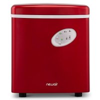 NewAir - 12" 28-lb Portable Ice Maker - 3 Ice Sizes - Red - Front_Zoom