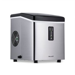 NewAir - 12" 28-lb Portable Ice Maker - 3 Ice Sizes - Stainless steel - Front_Zoom