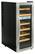 Front. NewAir - 21-Bottle Dual Zone Wine Cooler - Stainless steel.