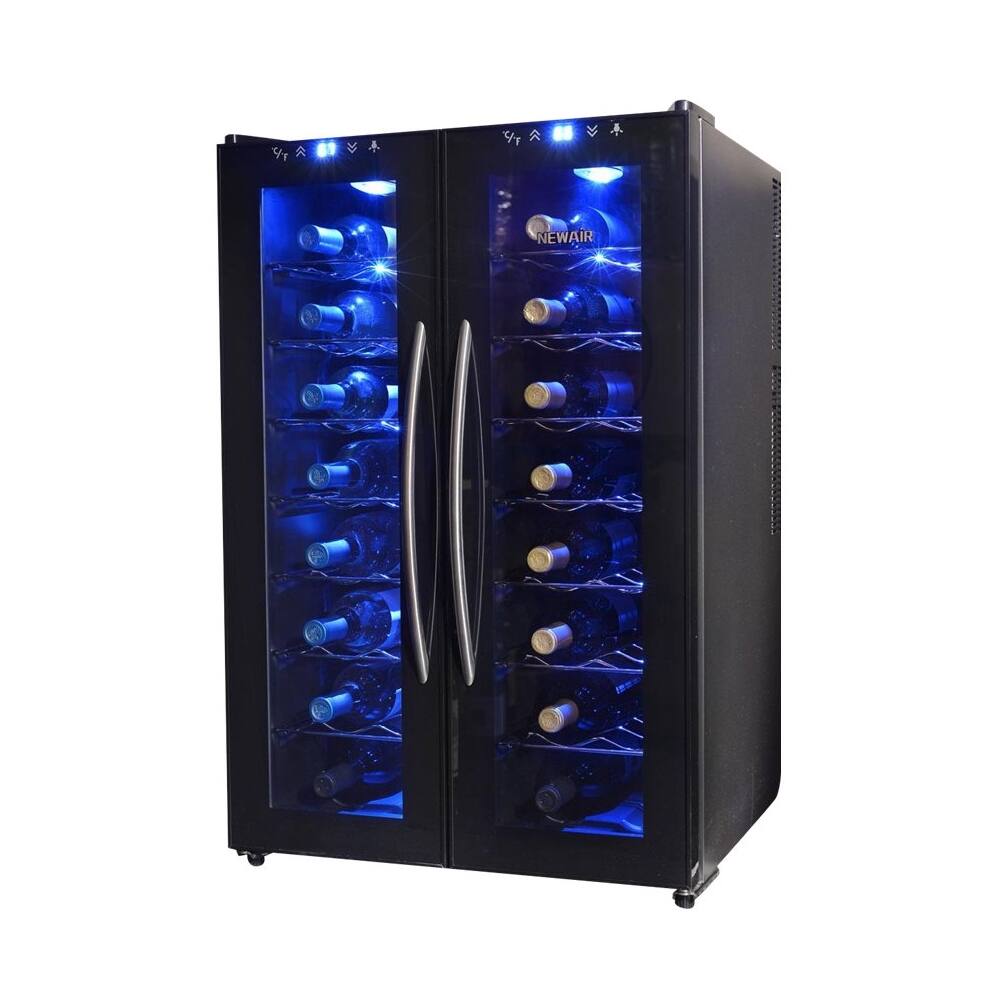 Customer Reviews: NewAir 32-Bottle Dual Zone Wine Cooler Black AW-320ED ...