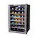 Front. NewAir - 28-Bottle Wine Cooler - Stainless Steel.