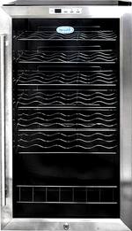 NewAir - 33-Bottle Wine Cooler - Stainless steel - Front_Standard